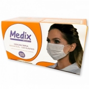 Máscara Higiênica TRIPLA Medix Cx. c/50