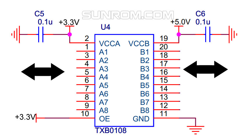 10 Unidades Conversor Nivel Logico 3.3v~5v 8 Canais Bi-direcinal