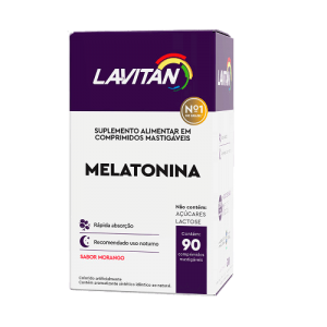 Lavitan Melatonina Morango C/ 90 Dormir Melhor- Insônia