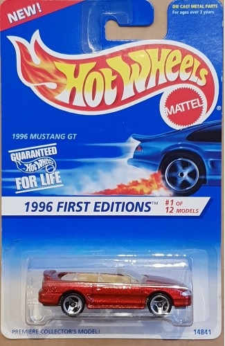 Hot Wheels 1996 - 1996 Mustang GT Rodas 3SP - 14841