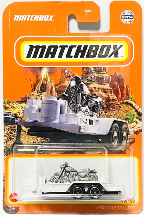 Matchbox 2022 - MBX Cycle Trailer (Moto Custom) - HFP83