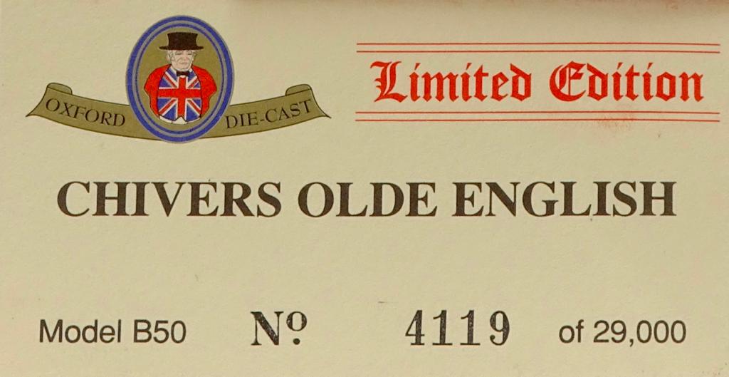 Oxford - Ônibus de Londres 2 Andares Olde English Marmalade Chivers - 1:64
