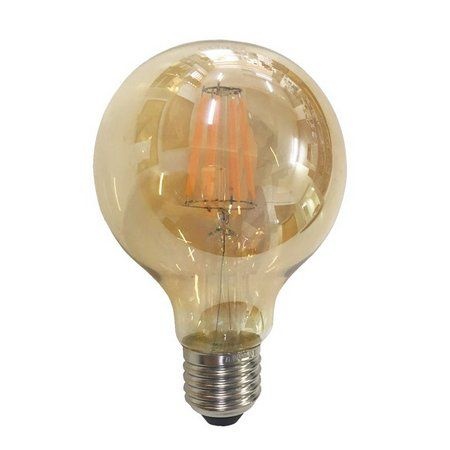 Lampada Led Filamento Ambar G95 E27 4W - Sorte Luz
