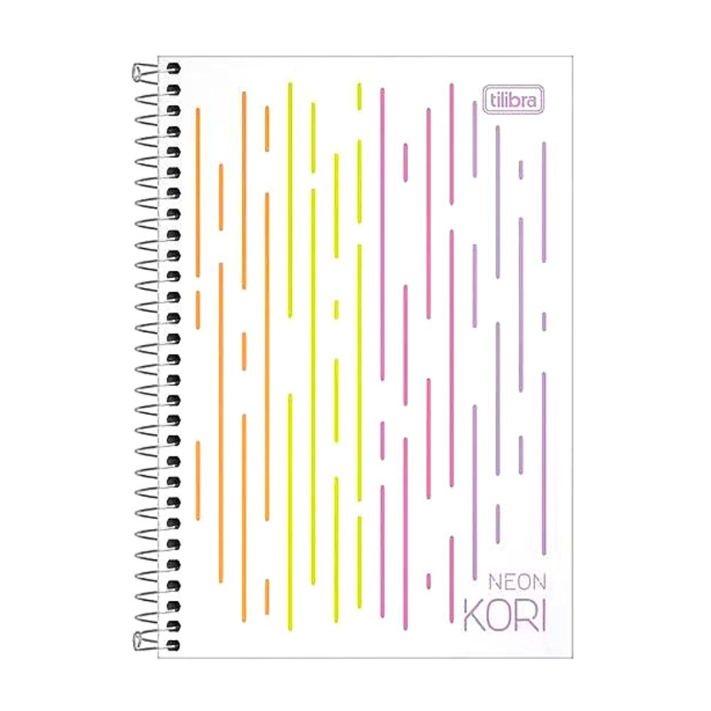 Caderno folhas coloridas Kori TILIBRA 80F 14x20