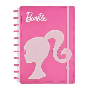 Caderno Inteligente Barbie Grande Disco Argolado Pink 80 folhas