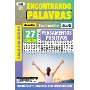 Revista Caça-Palavras - Encontrando Palavras Ed. 212 - Fácil/Médio - Pensamentos Positivos