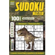 Sudoku Master Ed. 26 - Médio/Difícil - Só jogos 9x9 - Dinossauros - Tiranossauro Rex  