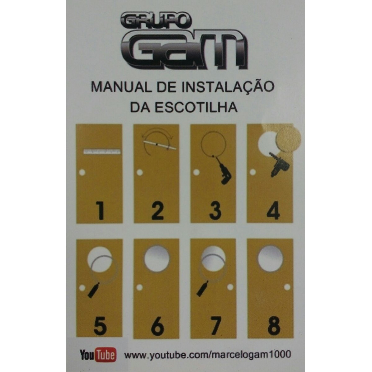 (Ma-05) KIT Escotilha Escovada (35X42cm) + Vidro + Silicone