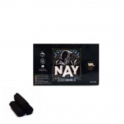 Carvão de coco para narguile e incenso NAY 500g - caixa com 28 peças - formato HEXAGONAL