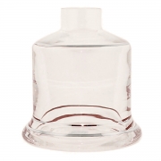 Vaso/base para narguile marca SHISHA GLASS modelo EVOLUTION Rosa listra prata