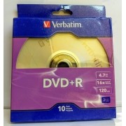 50 DVD+R VERBATIM 16X COM LOGO 4.7GB