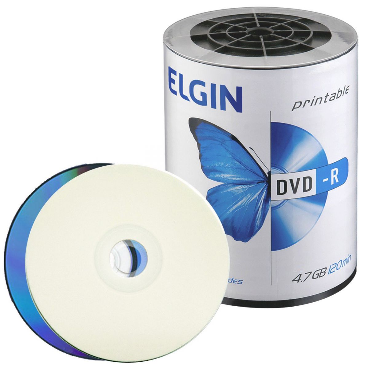 100 DVD-R ELGIN PRINTABLE 16X