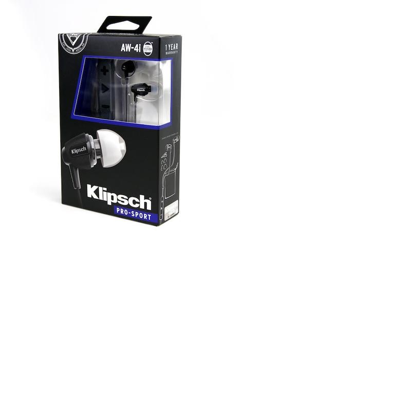 FONE DE OUVIDO KLIPSCH AW-4i Black Headphone, Cor Preto - LACRADO!