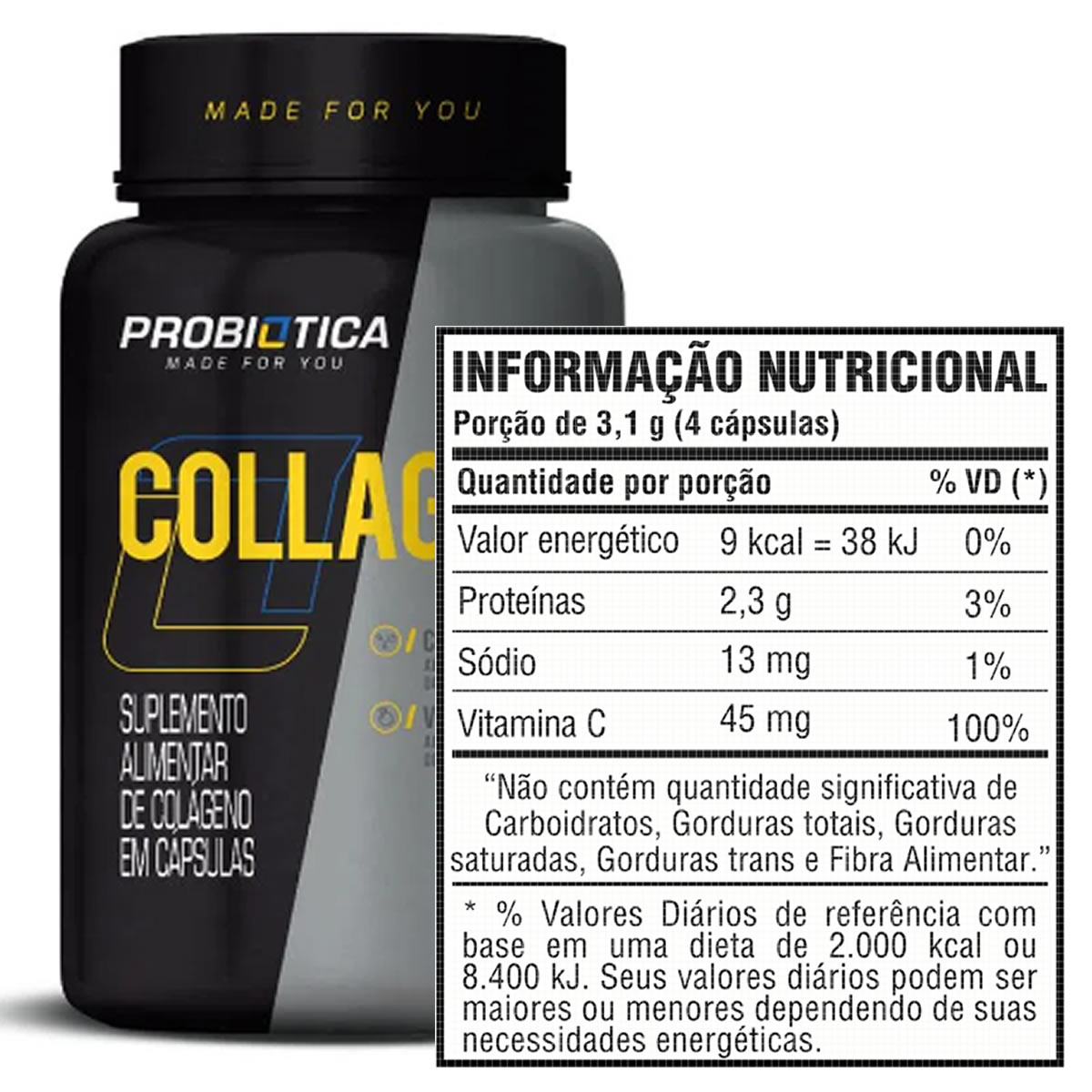 Collagen 120 Cápsulas - Probiótica