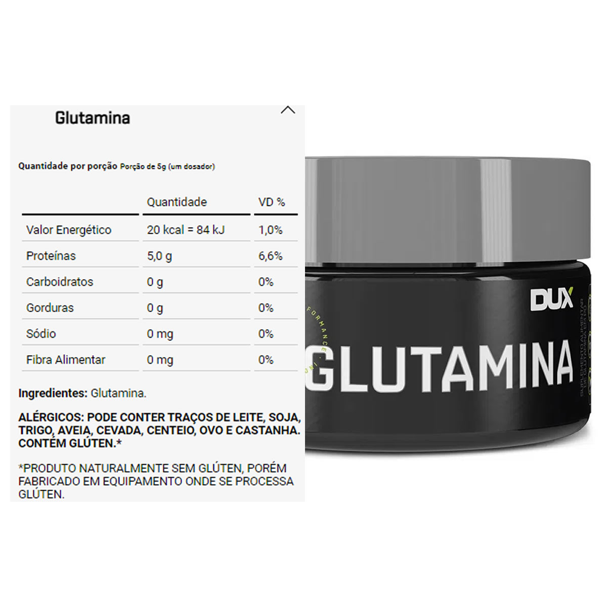 Glutamina 100g - Dux Nutrition