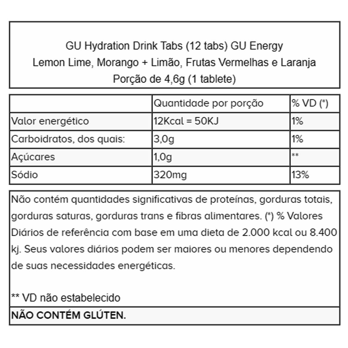 Gu Energy Tabs - 8 Unidades - Gu Energy