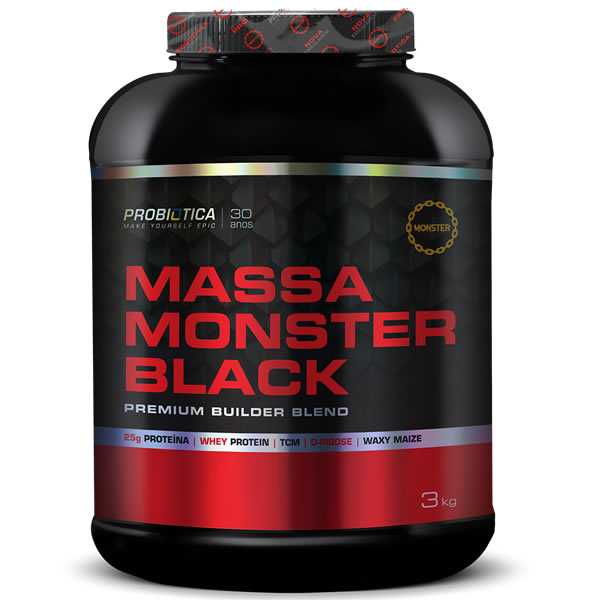 Massa Monster Black 3 Kg - Probiótica