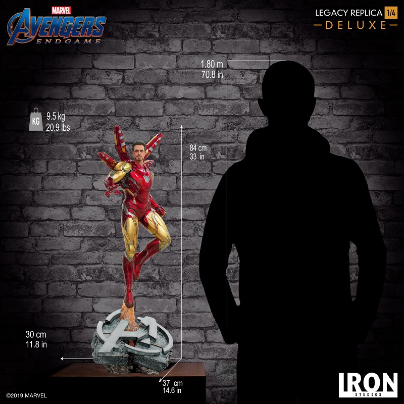 Iron Studios Iron Man Mark LXXXV Deluxe Legacy Replica 1/4 - Avengers: Endgame - Homem de Ferro  - Movie Freaks Collectibles
