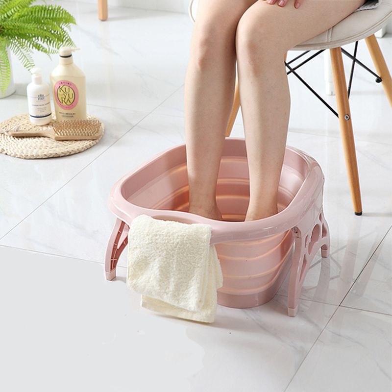 banheira Massageador Para Pés pedicure Portátil bacia dobravel spa relaxamento massagem banho Rosa