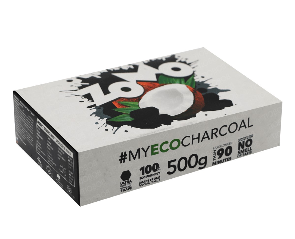 Carvão Zomo Coco Para Narguilé 500g