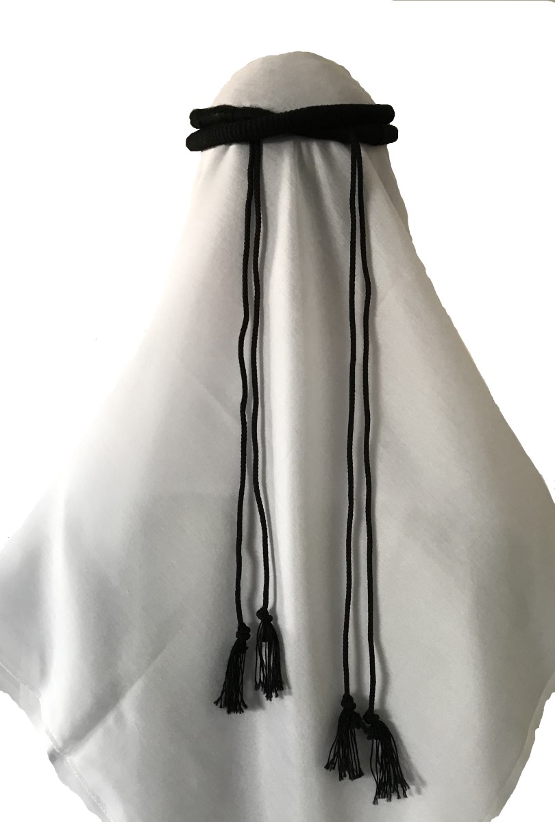 Cordão para turbante preto, modelo clássico (ikal, agal) Ref.504