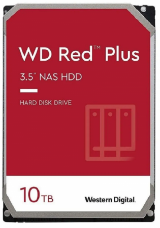 Disco Rígido Interno Western Digital Wd Red Plus Wd101efbx 10tb Vermelho