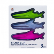 Shark Clip Multifuncional Dispersor De Pasta De Dente E Clipe De Vedação