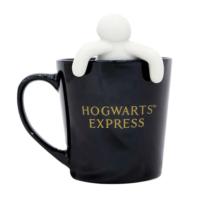 Caneca com Infusor Para Chá Harry Potter Plataforma 9 3/4 Hogwarts