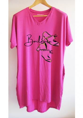 VESTIDO camiseta Bailaora rosa