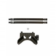 Kit - Braços p/ Slim ou Compact (longarinas) 38cm + Base Reta p/ Slim ou Compact