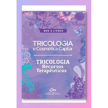 Box Livros Tricologia Cosmetica Capilar e Tricologia Recursos Terapeuticos - Box com 02 livros