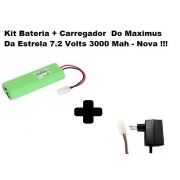 Kit Bateria E Carre.do Maximus Da Estrela 7.2 Volts 3000 Mah