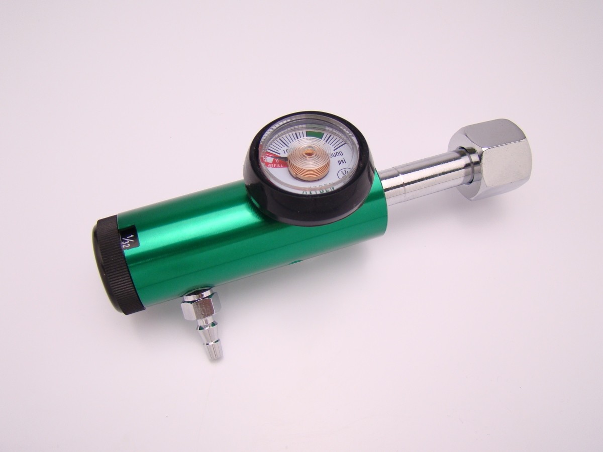 Regulador de Oxigênio Medicinal escala de 1/32 a 4 Litros