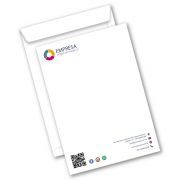 Envelope Saco | 24x34cm | Sulfite 90g | Impressão Colorida Frente (Fechado)