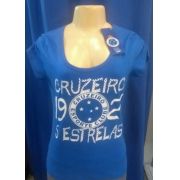 Camisa Cruzeiro Feminina Estrelas Cód 272300