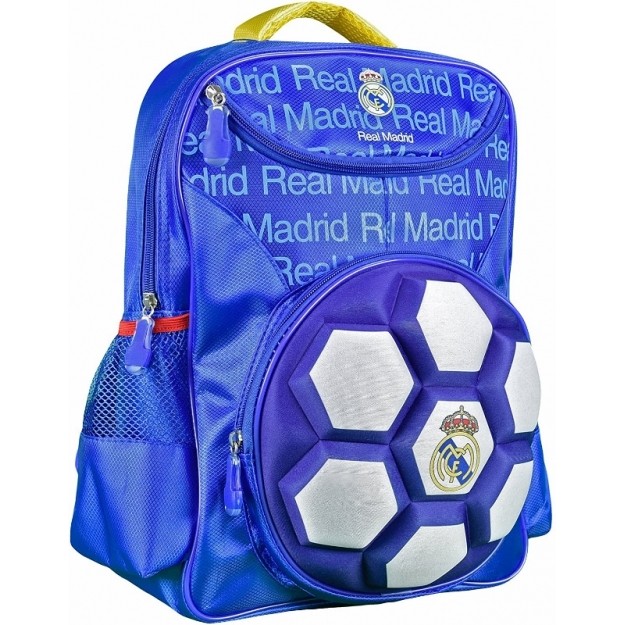 Mochila Real Madrid Bola 3D Infantil ref 5542