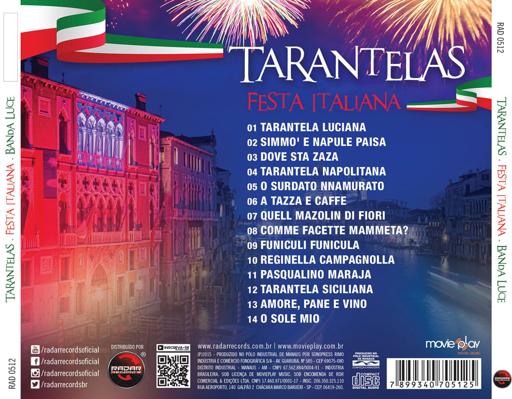 CD TARANTELAS - FESTA ITALIANA