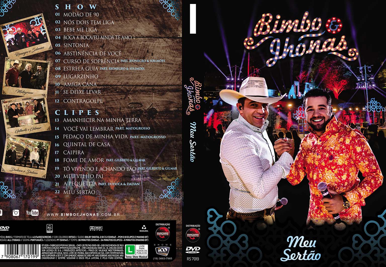 DVD Bimbo & Jhonas - Meu Sertão