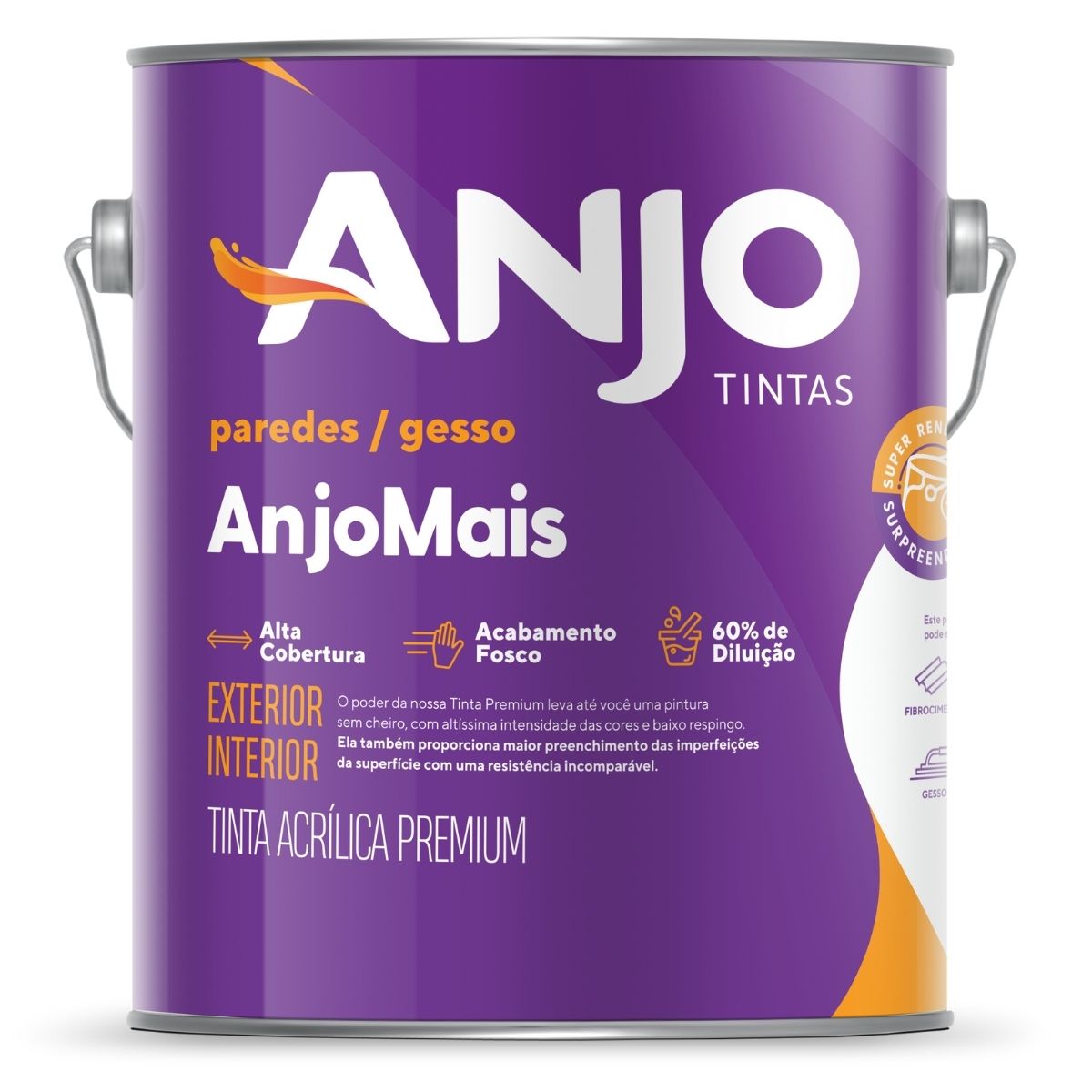 Anjo Mais Acrílico Premium Fosco 3,6L*