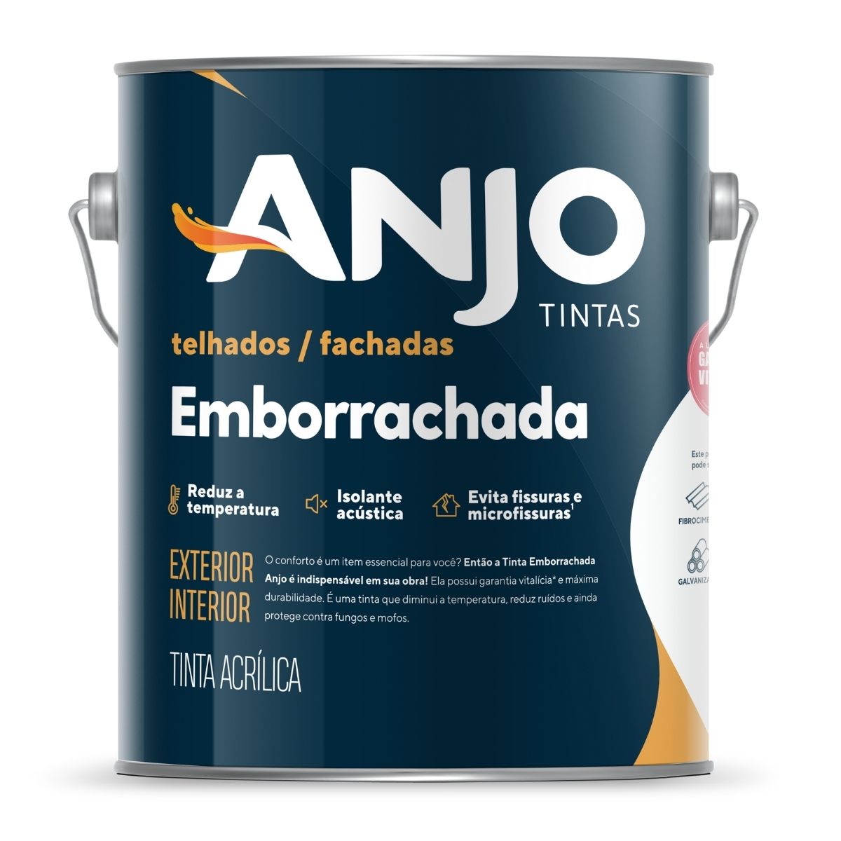 Anjo Tinta Emborrachada Semi-Acetinada 3,6L*