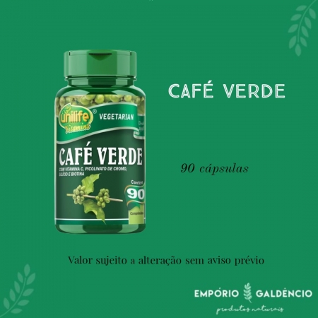 CAFÉ VERDE UNILIFE 90 Comprimidos