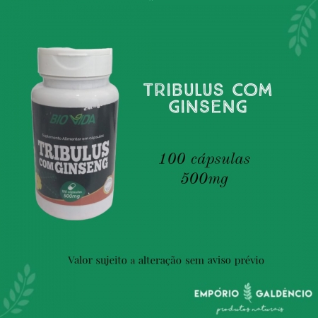TRIBULUS COM GINSENG BIO VIDA 100 CÁSPULAS