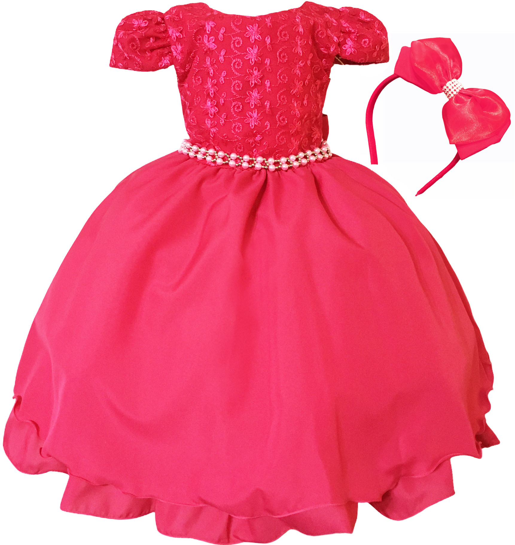 Vestido Festa Infantil Princesa - Paris Pink