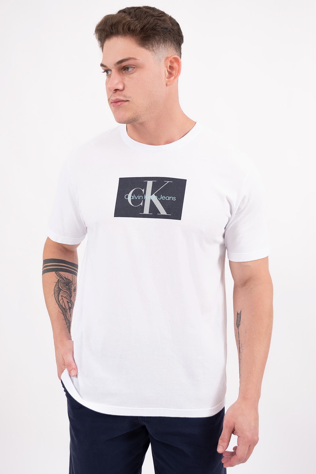 Camiseta Mc Calvin Klein Logo Retangulo
