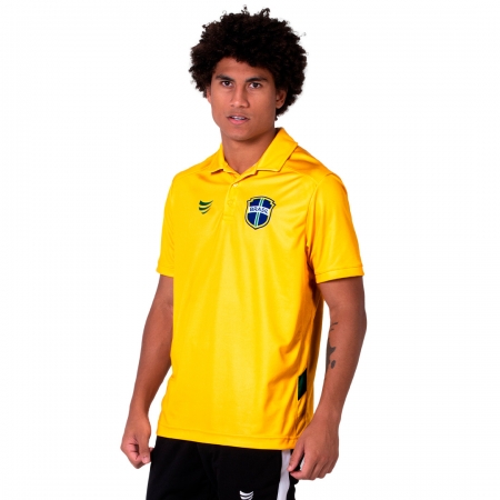 Camisa Do Brasil Polo Masculina 2022 Copa Clássica Super Bolla