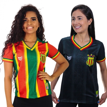 Kit Camisa Sampaio Corrêa 2021 Jogo I  + Jogo III Feminina 2und.