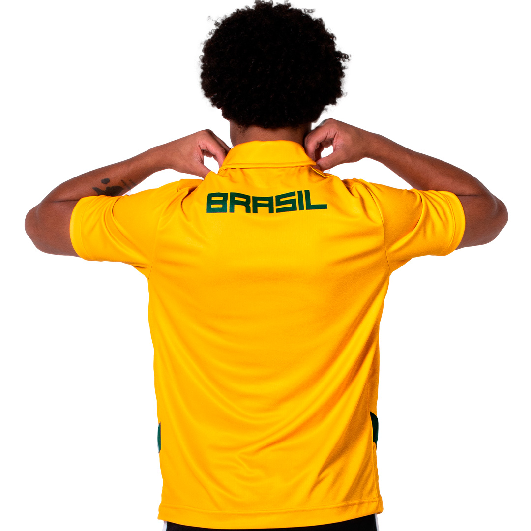 Camisa Do Brasil Polo Masculina 2022 Copa Clássica Super Bolla