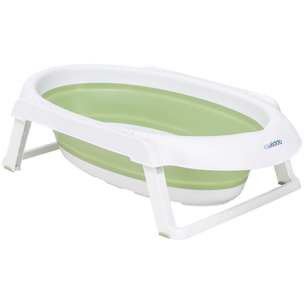 Banheira Portátil para Bebê Jelly Retrátil c/ Sensor de Temperatura Kiddo Verde