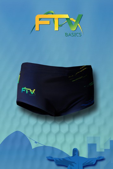 Sunga FTV Basics Marinho e Verde