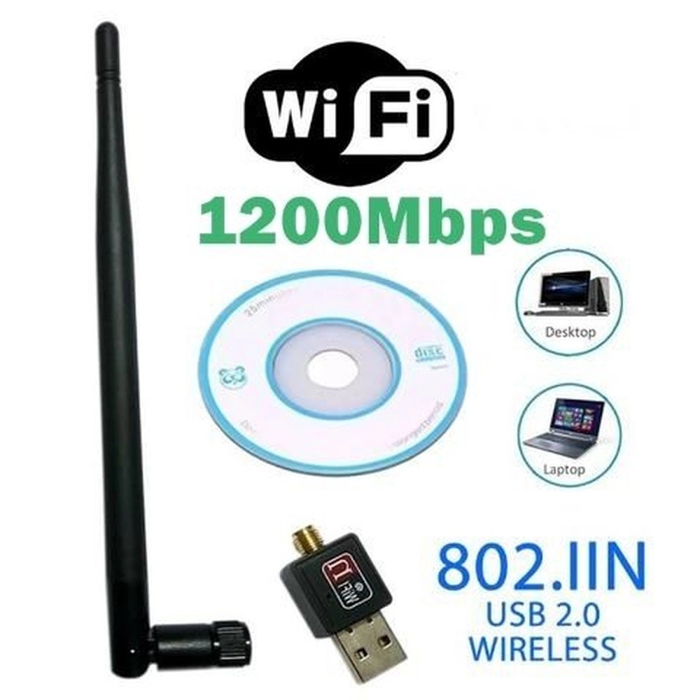 Antena Wireless Usb 2.0 802.in 1200mbps